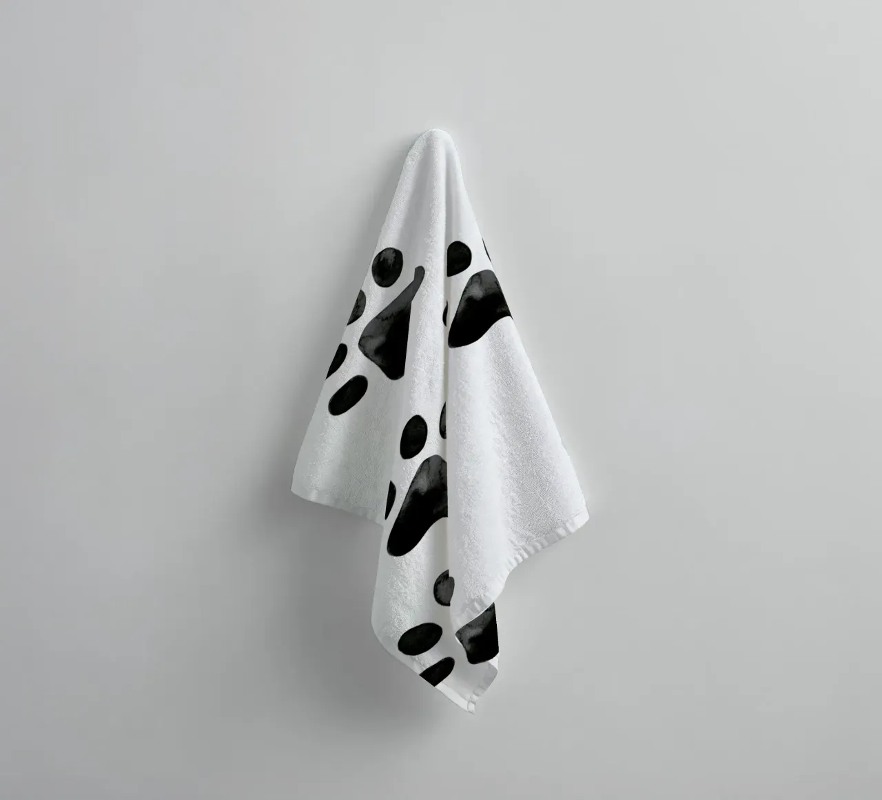 Pawprints asciugamano da bagno da Little Flourishes
