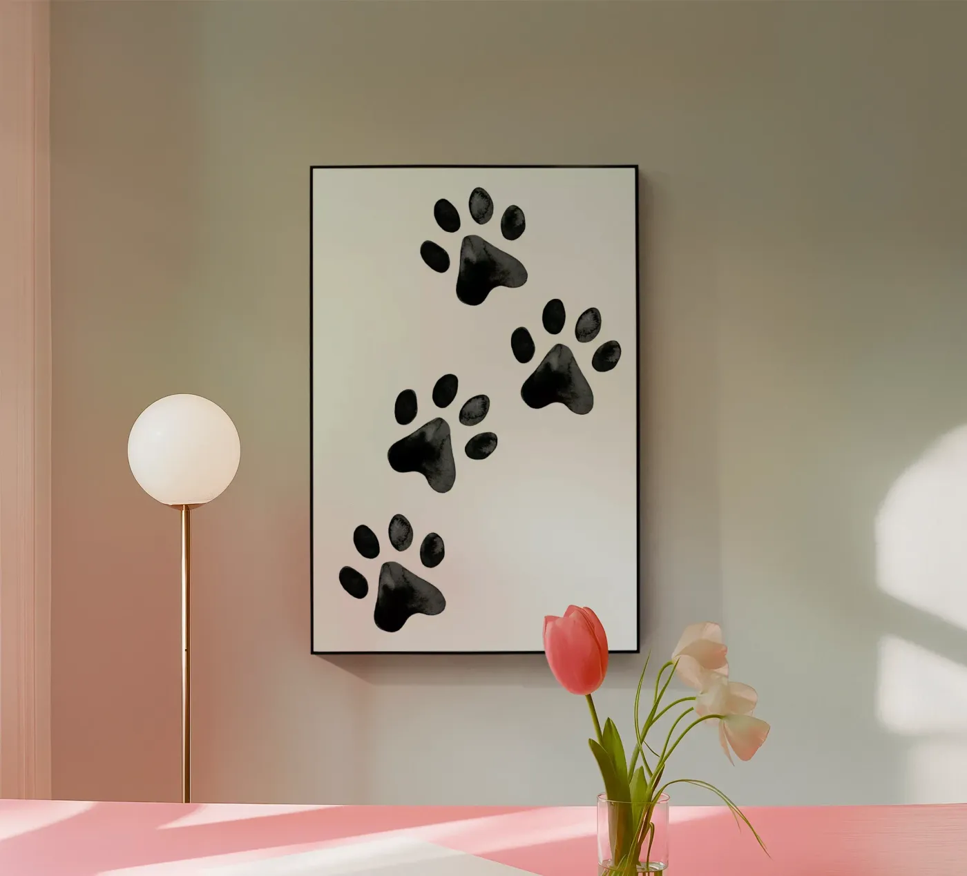 Pawprints plexiglass da Little Flourishes