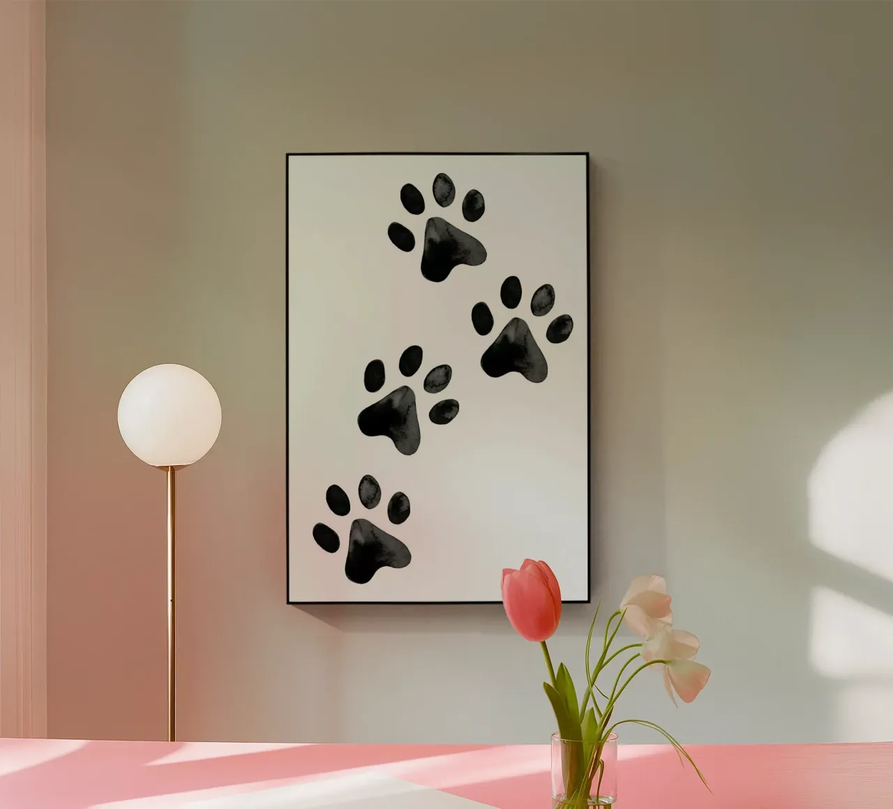 Pawprints plexiglass da Little Flourishes
