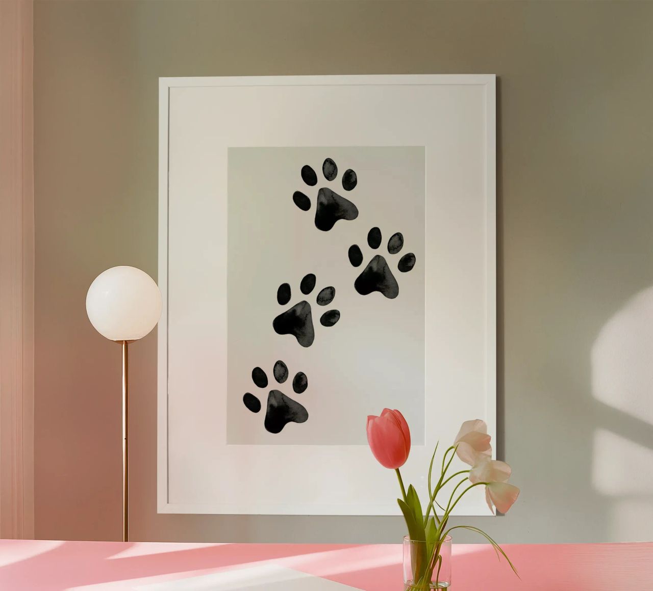 Pawprints poster by Little Flourishes