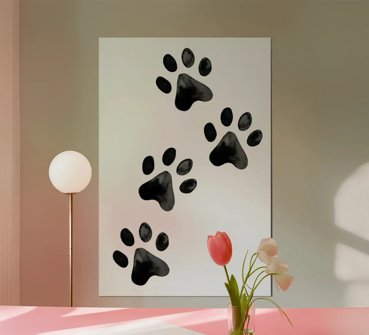 Pawprints poster da Little Flourishes