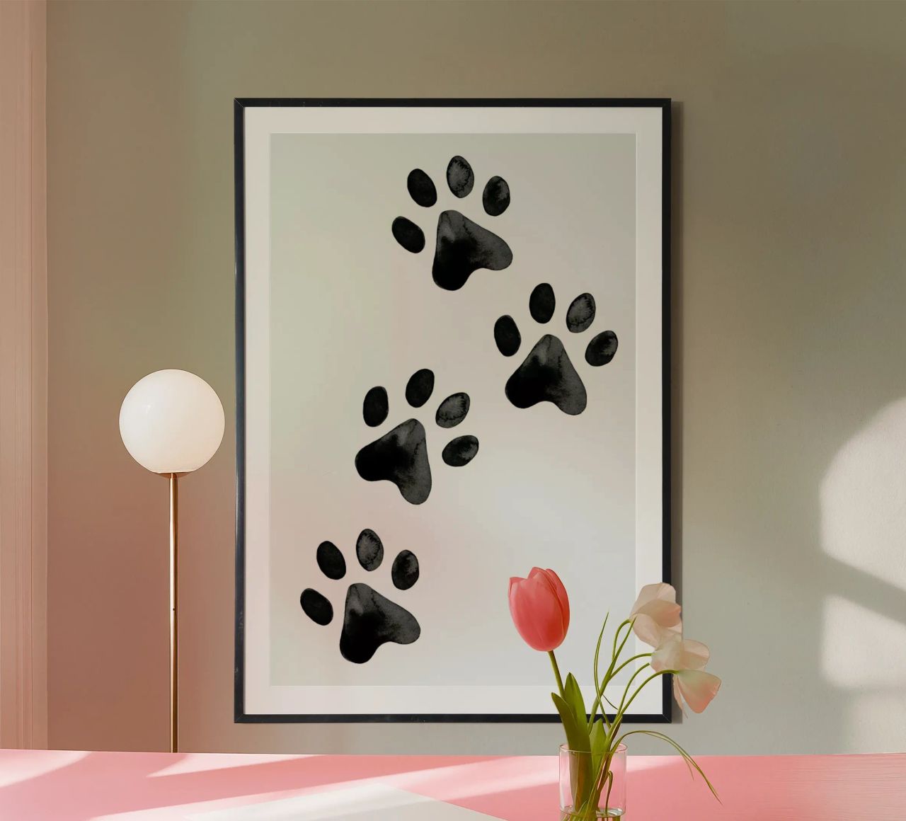 Pawprints poster by Little Flourishes
