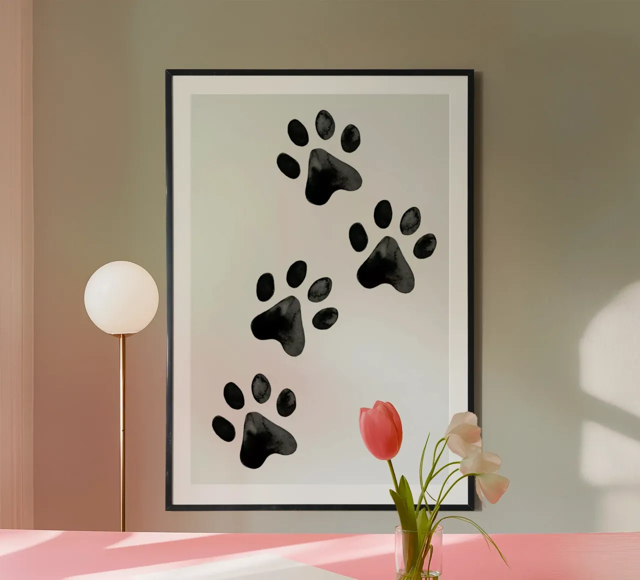 Pawprints poster da Little Flourishes