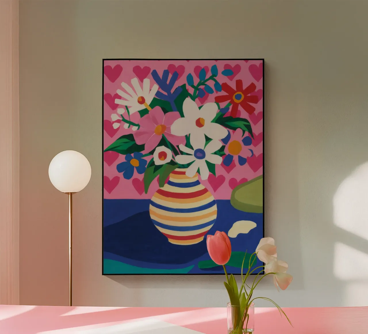 Florero Arco Iris Delight metacrilato de Haven Mirage