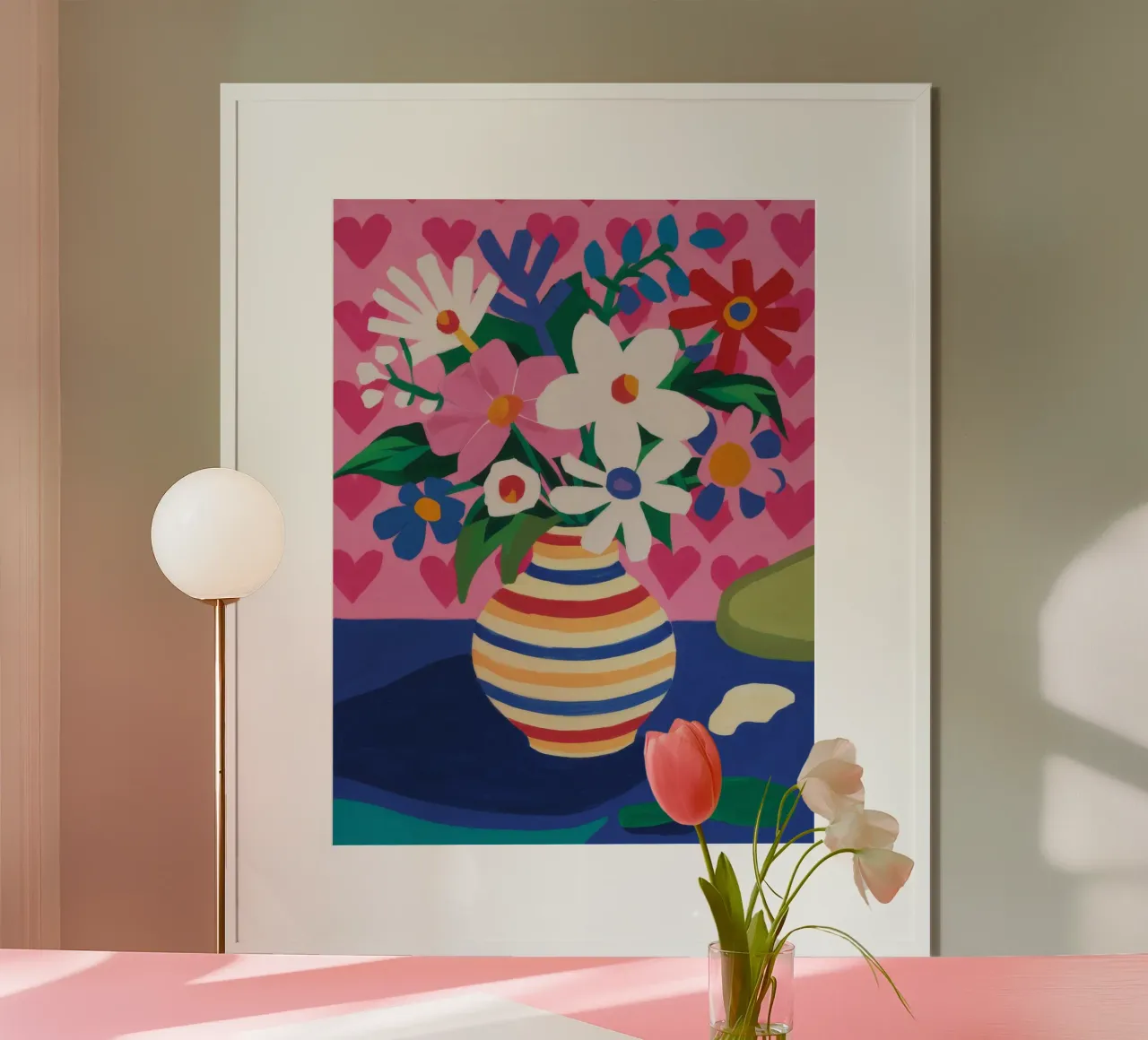 Florero Arco Iris Delight hahnemühle de Haven Mirage