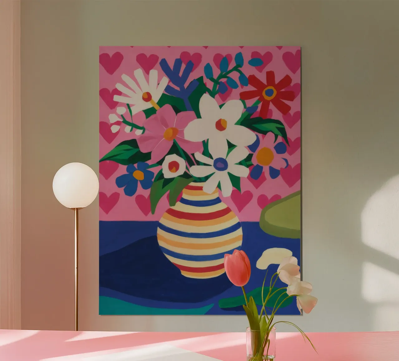 Florero Arco Iris Delight hahnemühle de Haven Mirage