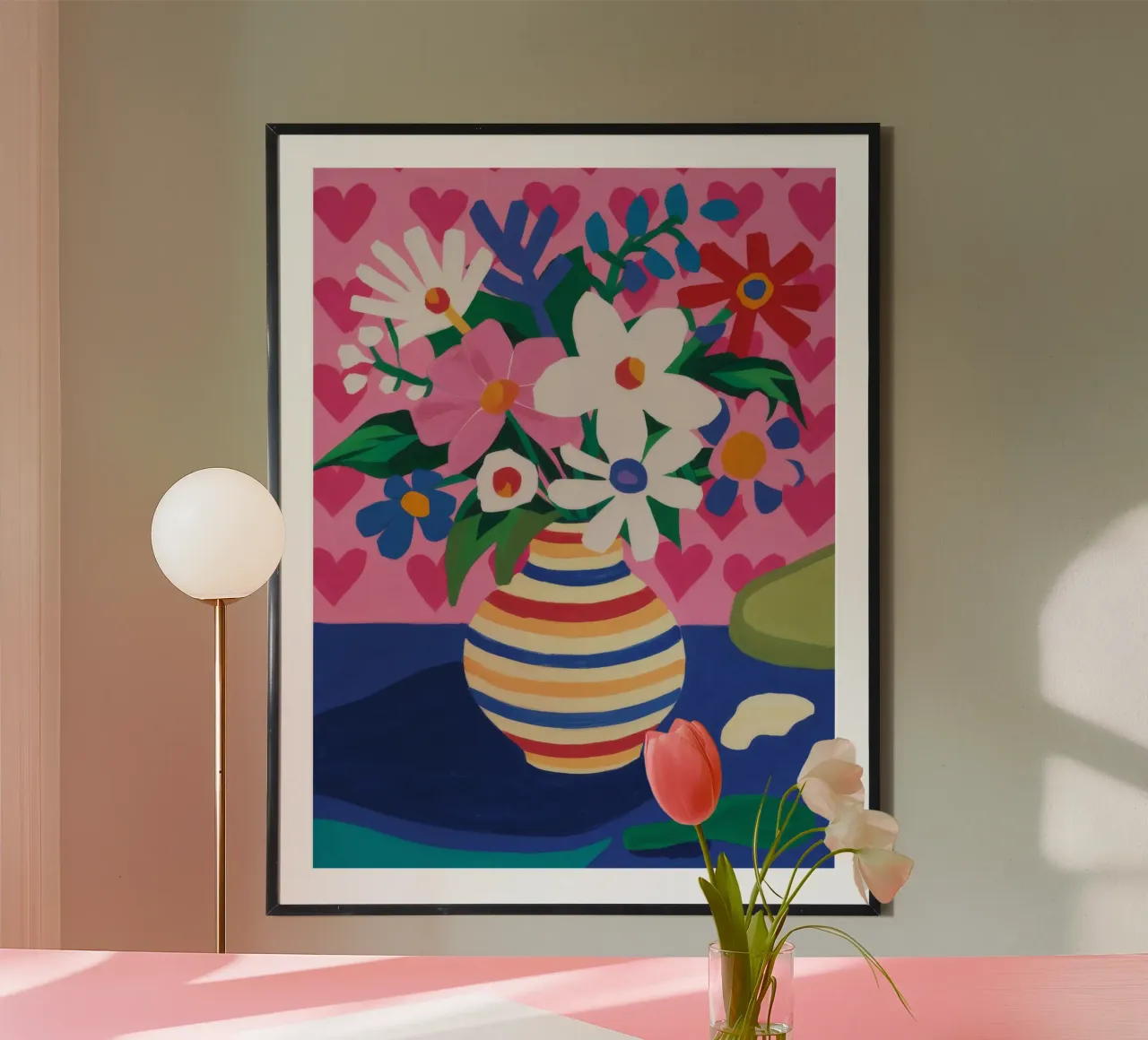Florero Arco Iris Delight hahnemühle de Haven Mirage