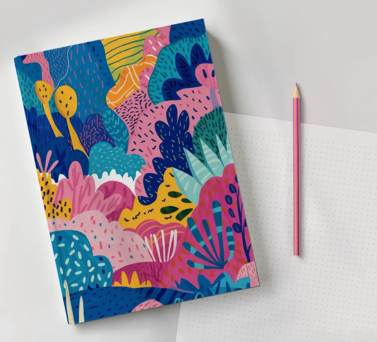 Abstract Jungle Forms notebook by Haven Mirage