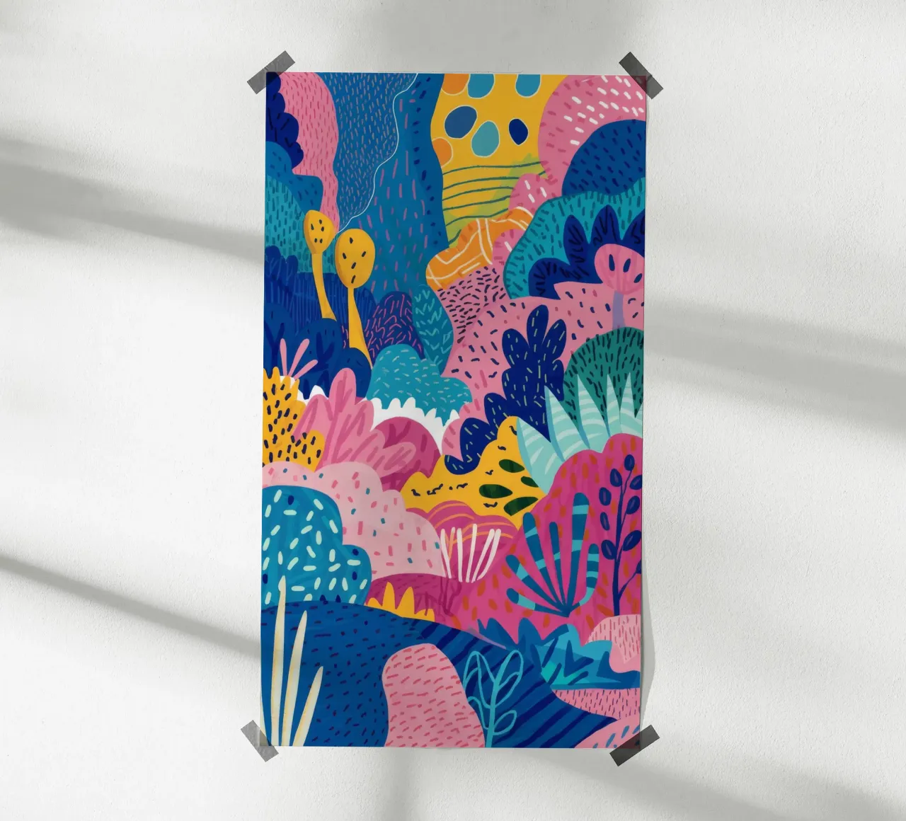 Abstract Jungle Forms poster by Haven Mirage