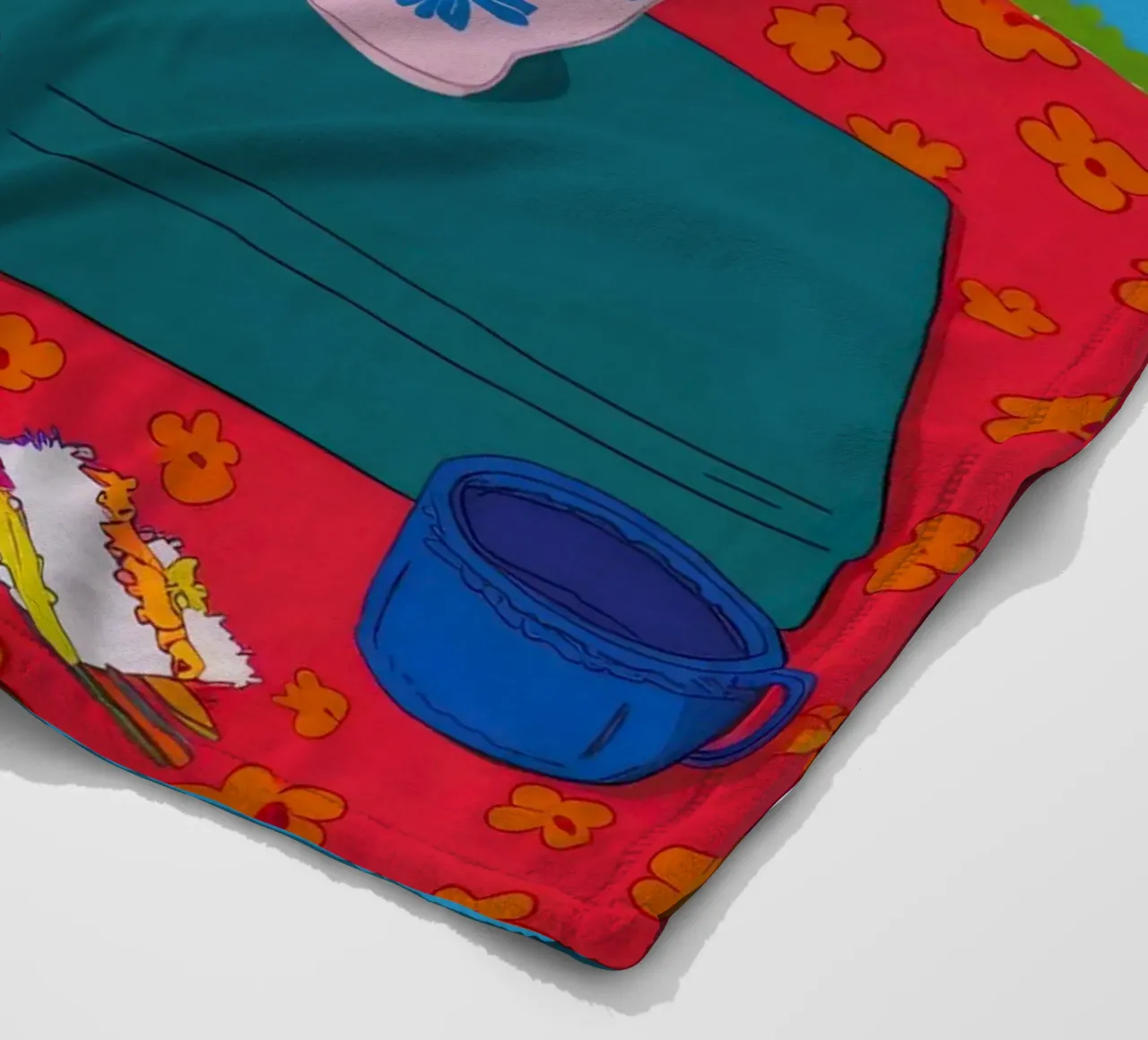 Rosa Rosen Roter Tisch Fleecedecke von Paez Harmony