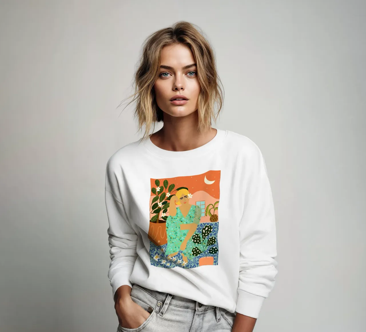 Flower Collector sweatshirt by 83oranges