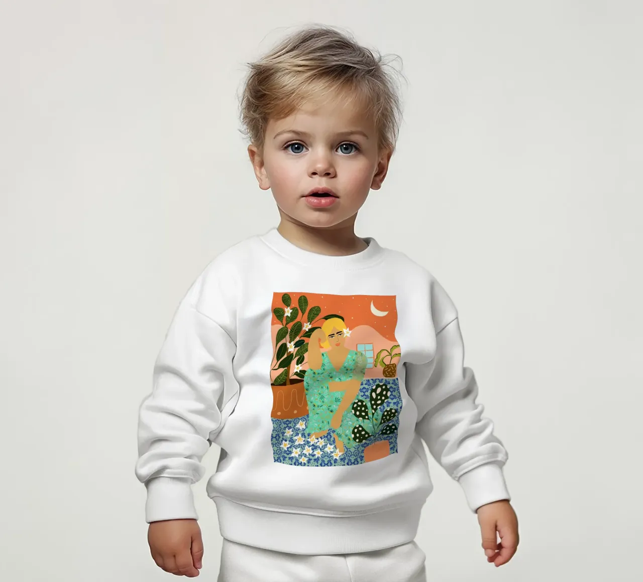 Collezionista di fiori felpa neonato da 83oranges