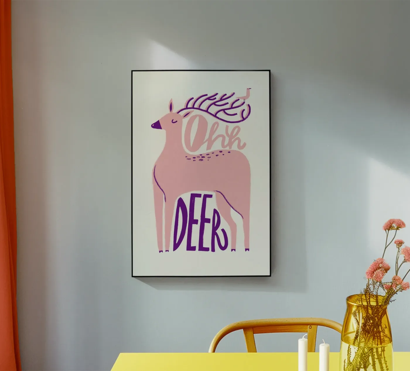 Oh Deer acryl van Pure