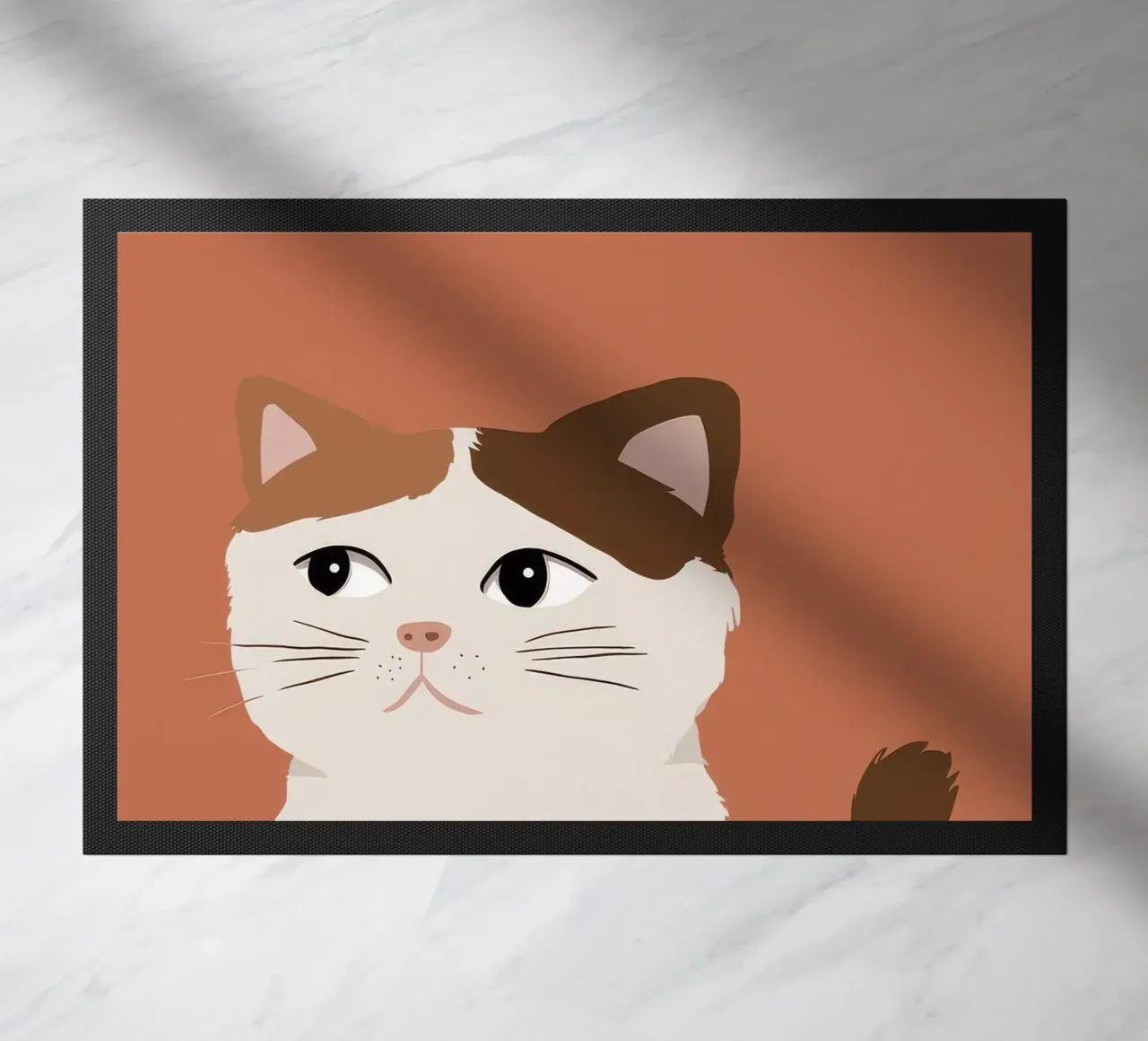 Sguardo scettico di Calico zerbino da Stone Patina