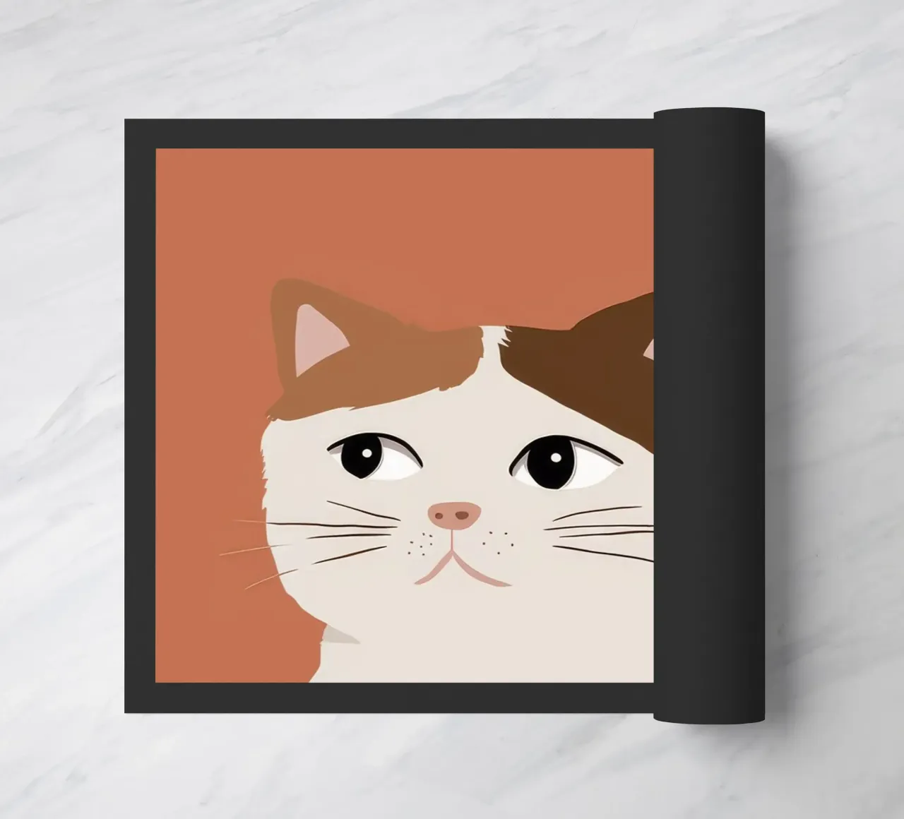 Sguardo scettico di Calico zerbino da Stone Patina