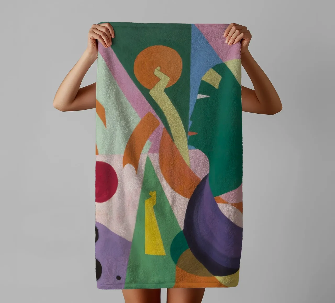 Cubist Motion Play Handtuch von Haven Mirage