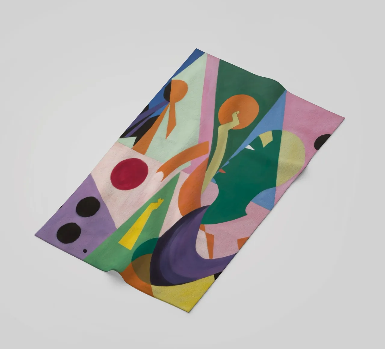 Cubist Motion Play beach towel by Haven Mirage