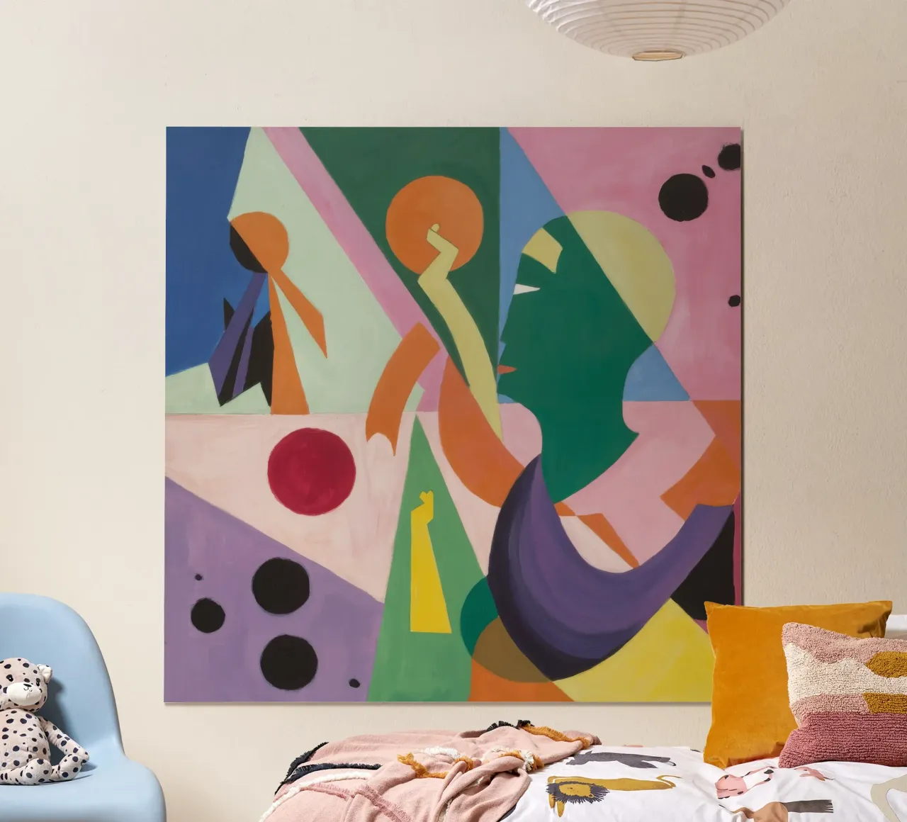 Cubist Motion Play poster by Haven Mirage