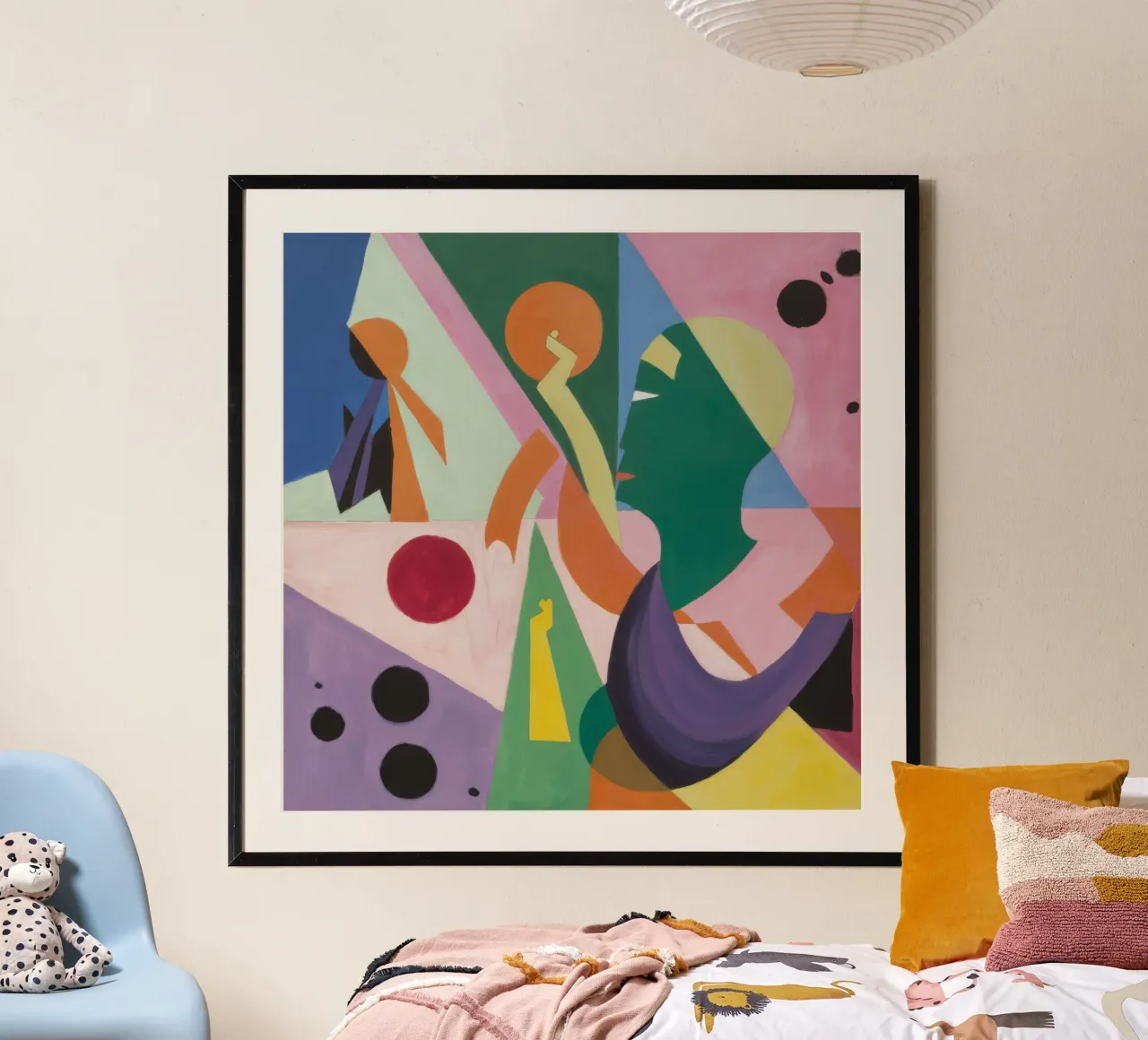 Cubist Motion Play poster by Haven Mirage