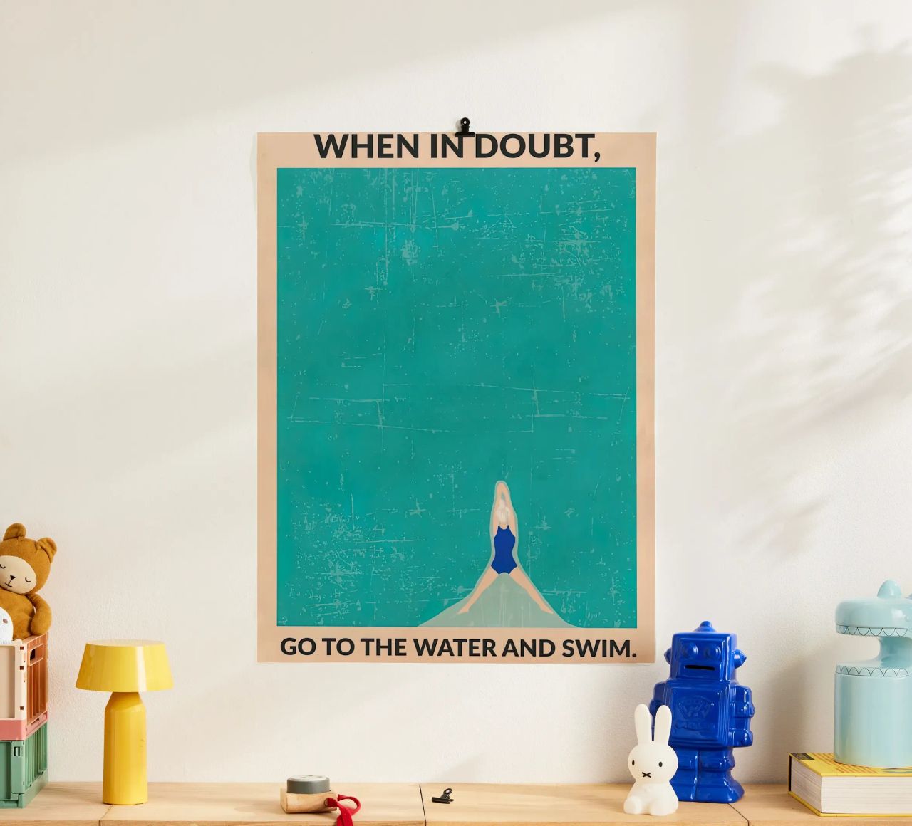 Open Water (Grey) poster by burnet