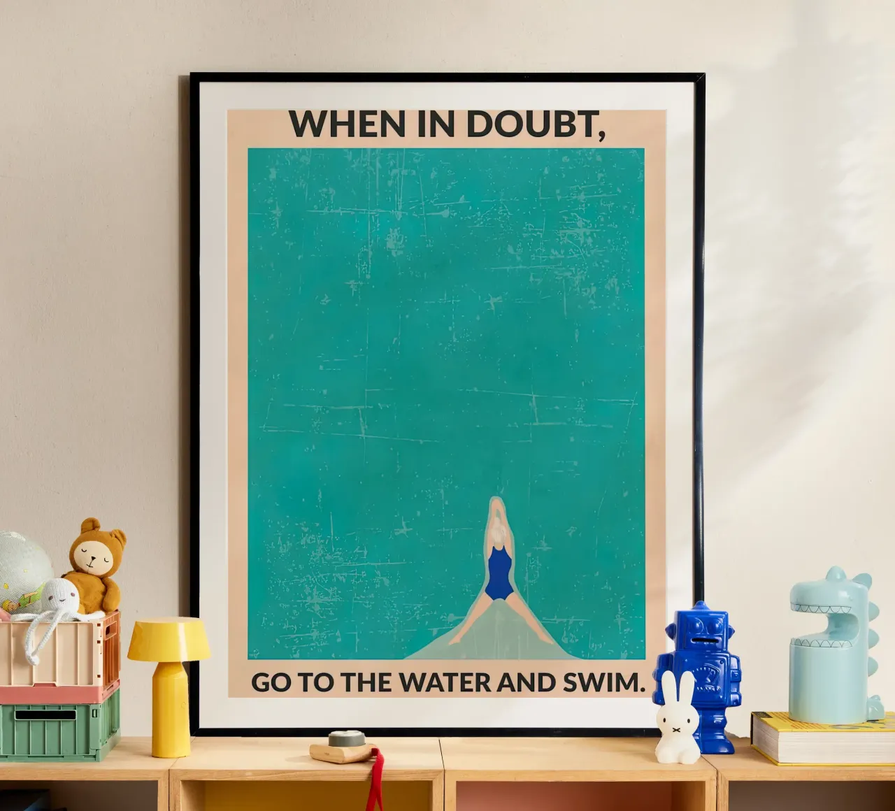 Acque libere (grigio) poster da burnet