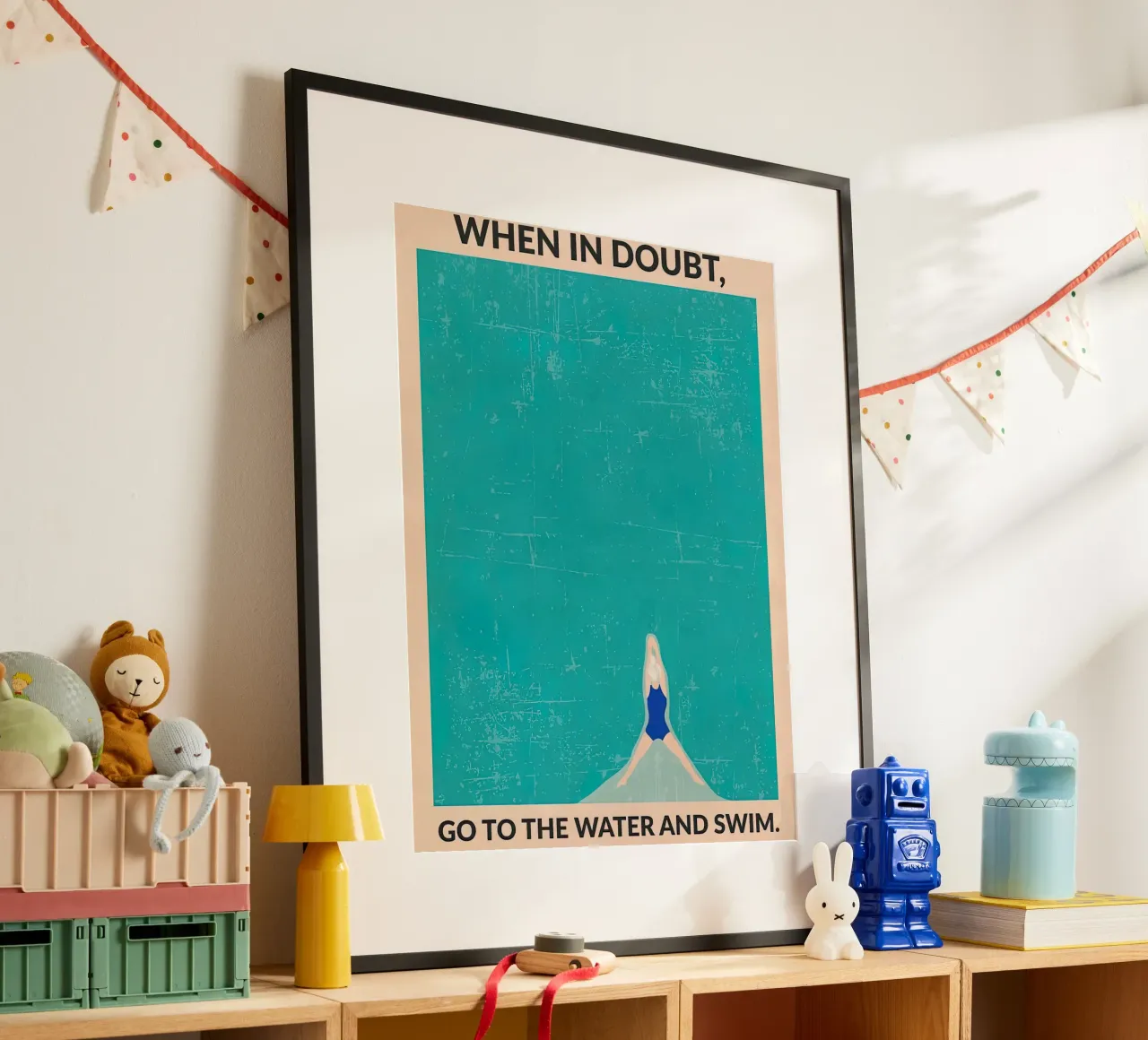 Acque libere (grigio) poster da burnet