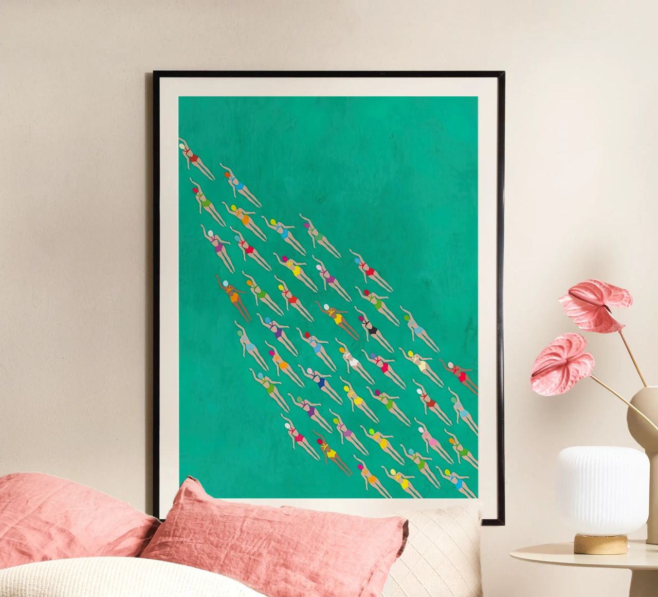 Rennschwimmer Poster von burnet