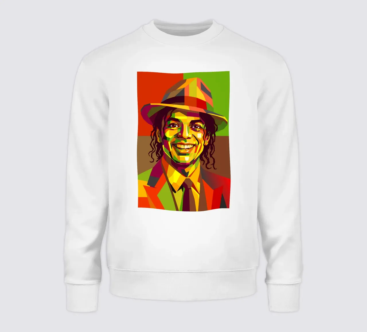 m jackson retro pop art wpap felpa da aiswa