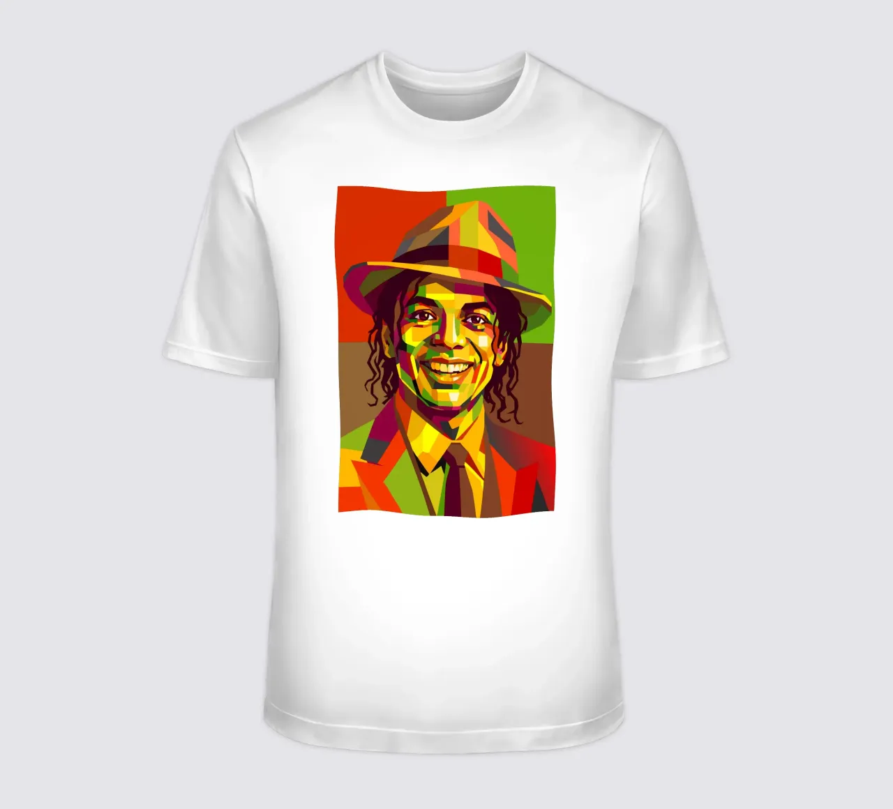 m jackson retro pop art wpap t-shirt da aiswa