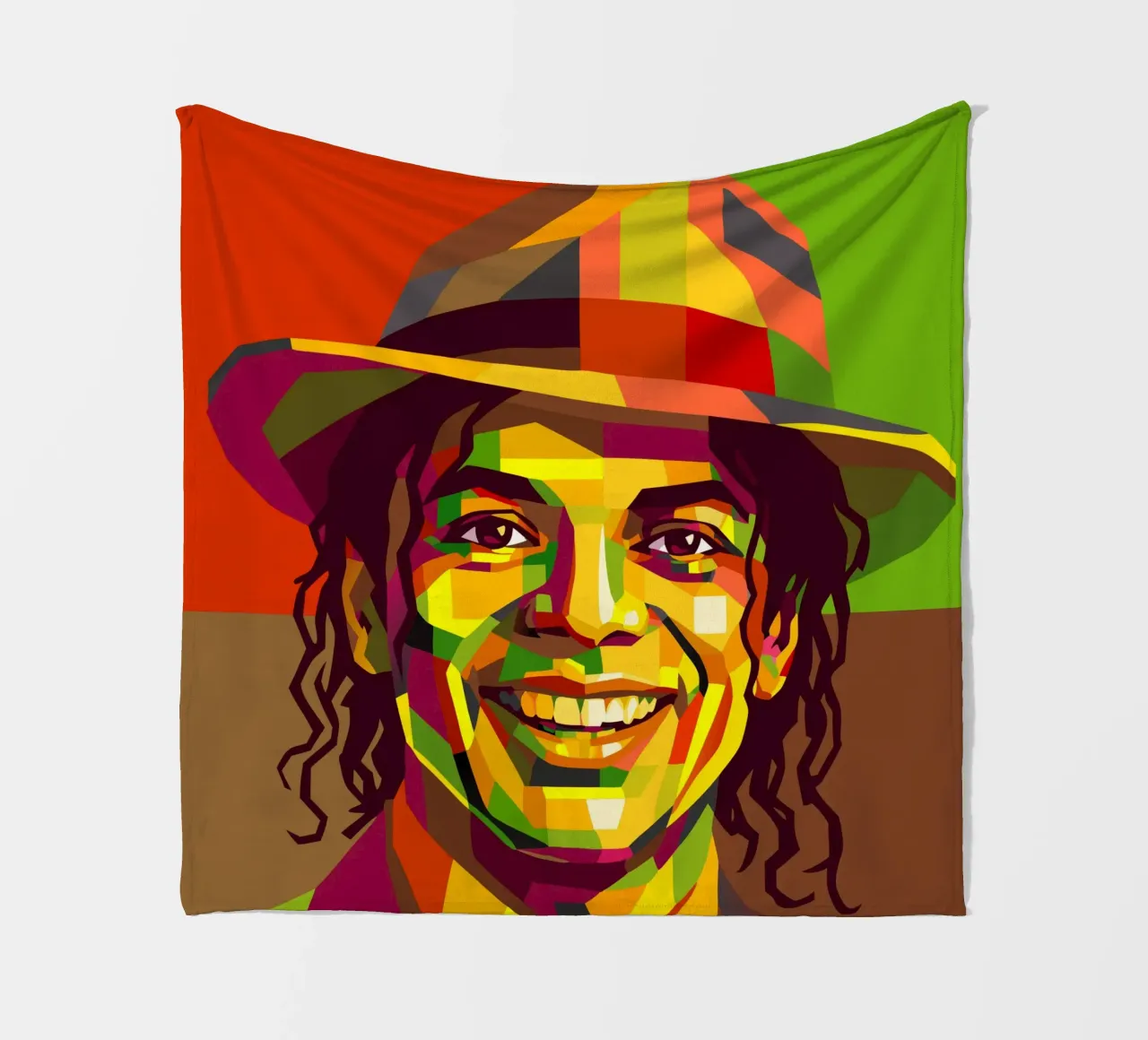 m jackson retro pop art wpap coperta in pile da aiswa