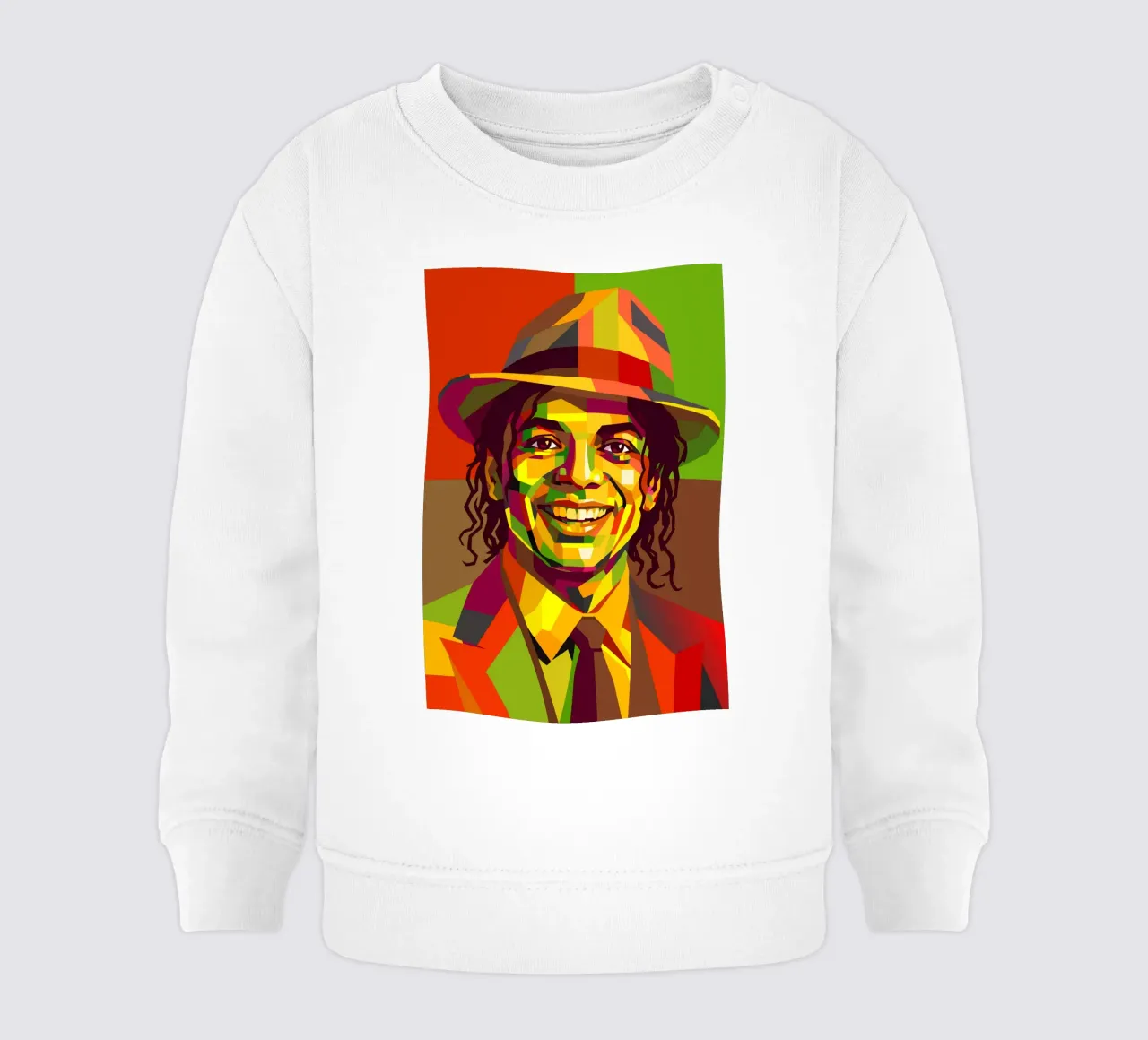 m jackson retro pop art wpap felpa neonato da aiswa