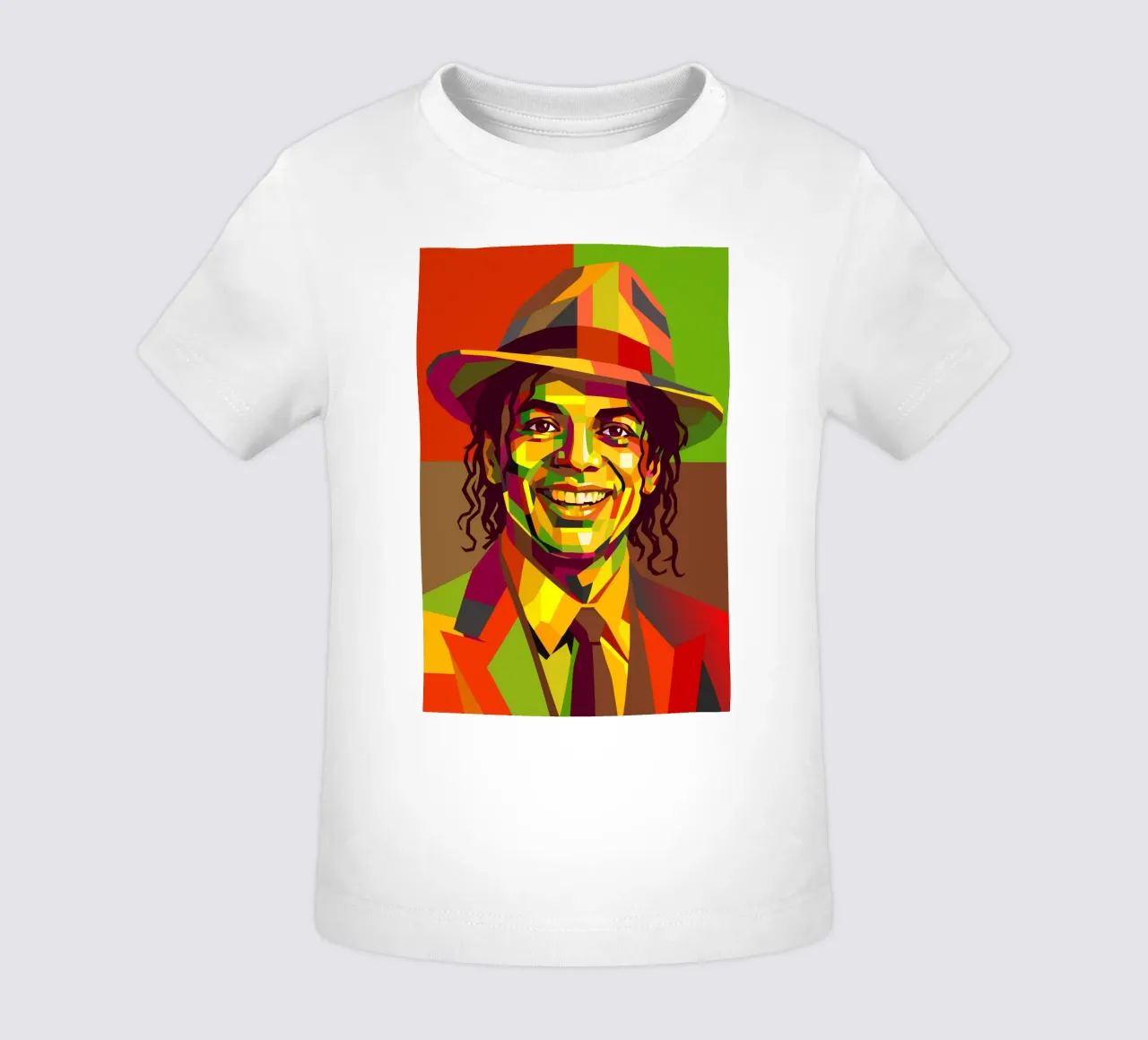 m jackson retro pop art wpap maglietta neonato da aiswa