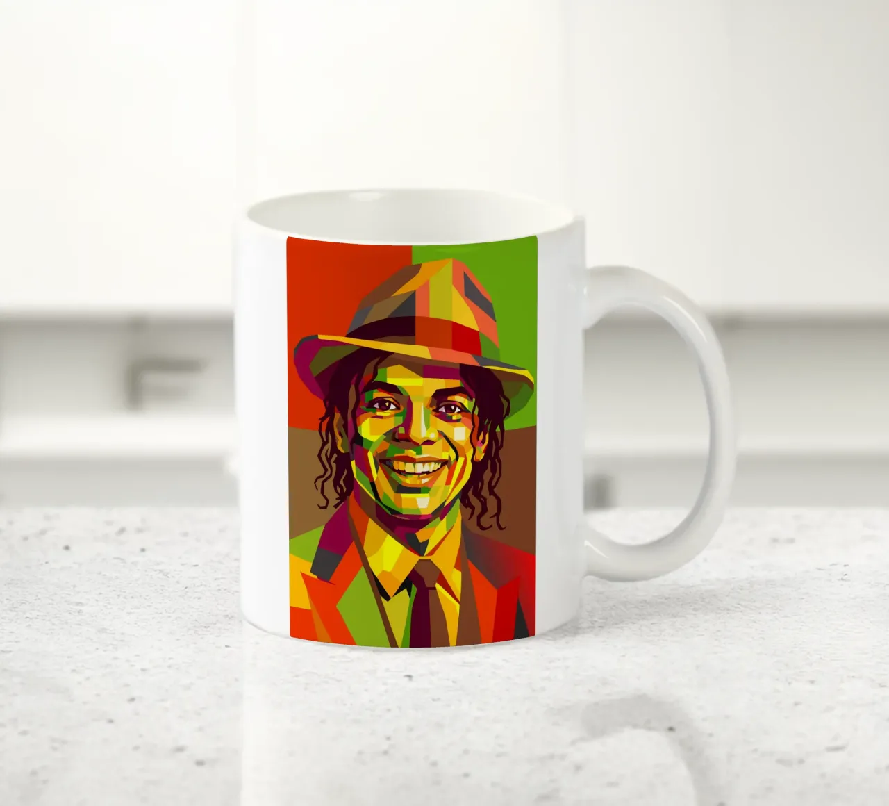 m jackson retro pop art wpap tazza in ceramica da aiswa