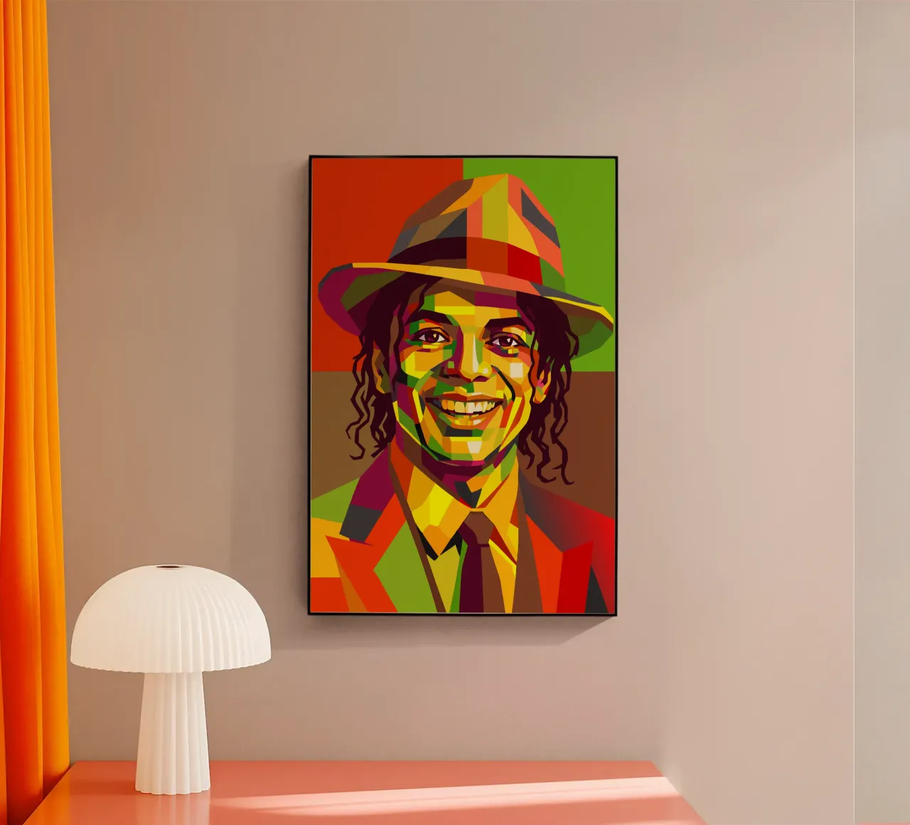 m jackson retro pop art wpap plexiglass da aiswa