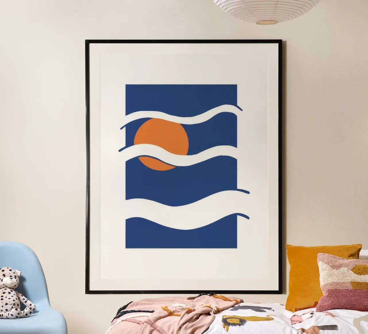 Abbraccio notturno del mare poster da Stone Patina