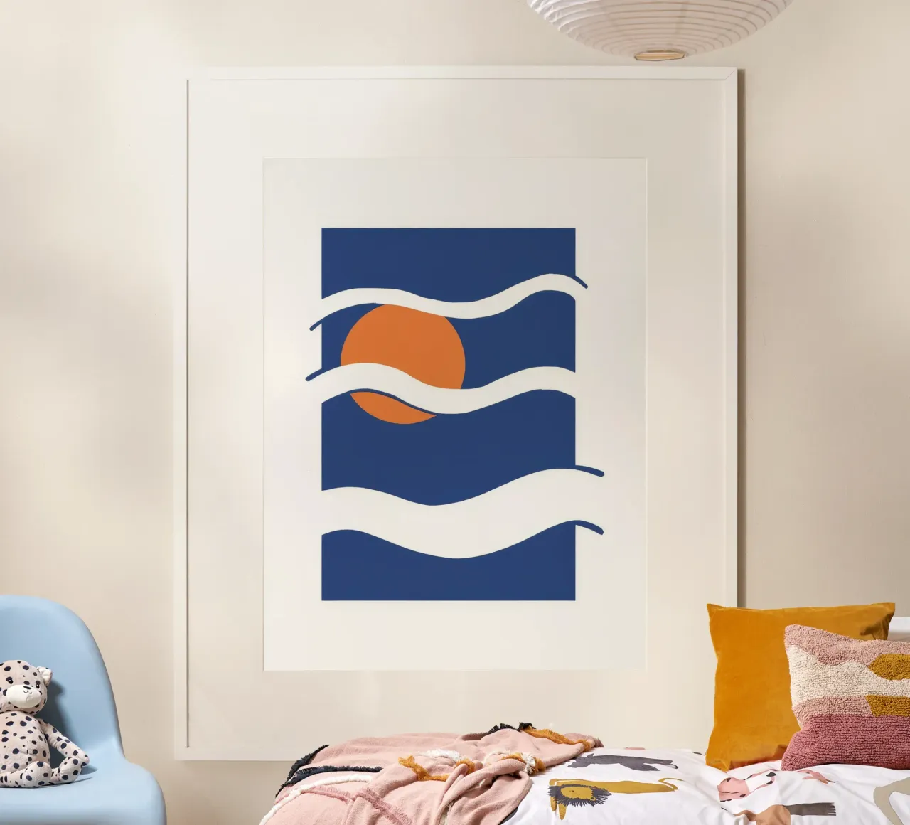 Abbraccio notturno del mare poster da Stone Patina