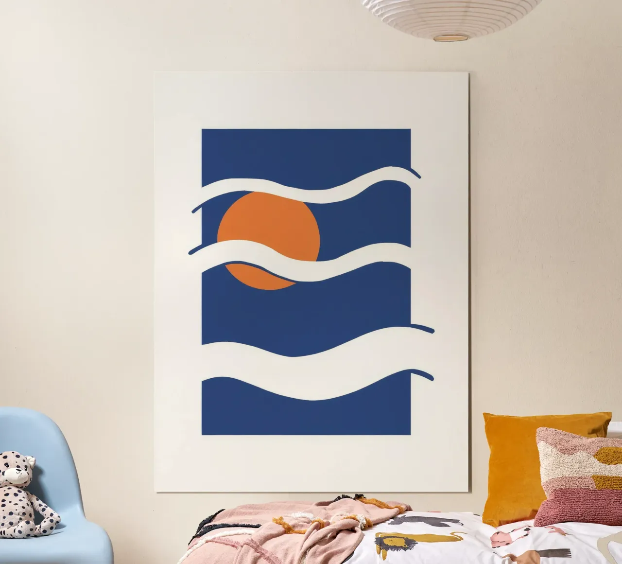 Abbraccio notturno del mare poster da Stone Patina