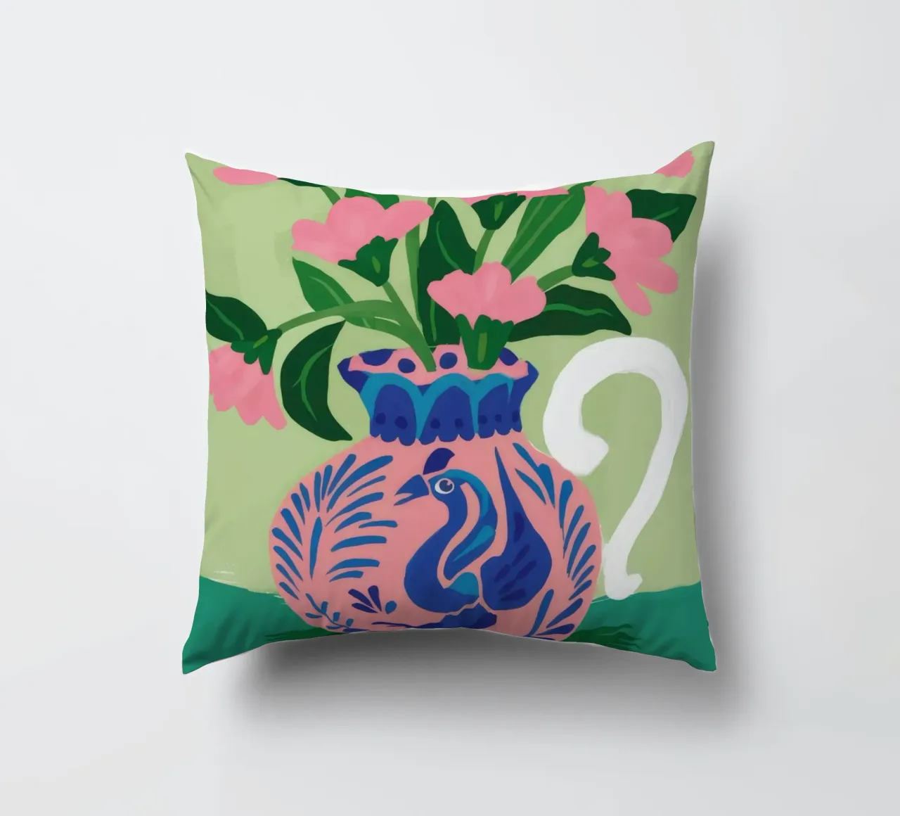 Brocca blu floreale cuscino da Haven Mirage
