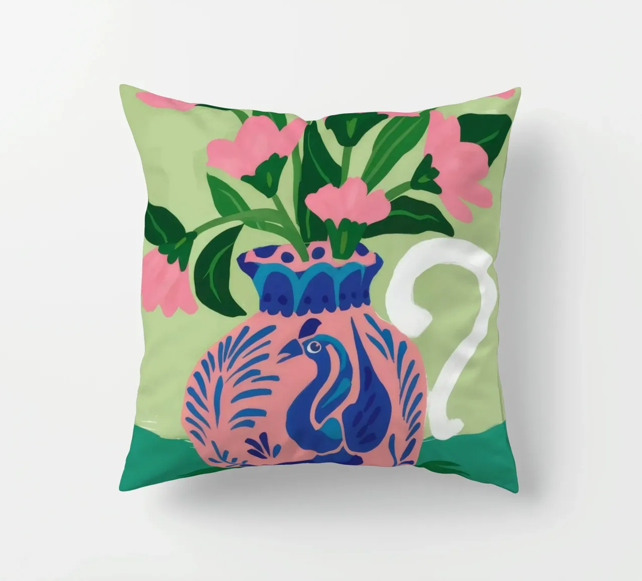 Brocca blu floreale cuscino da Haven Mirage