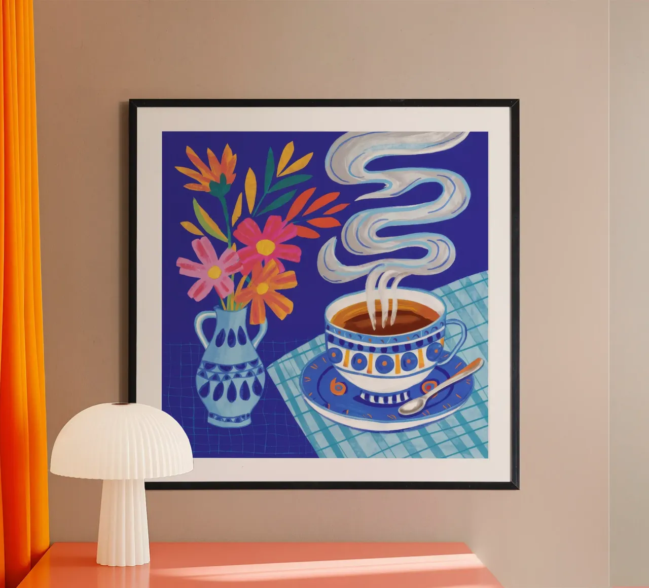 Caffè fumante in fiore carta hahnemühle da Haven Mirage