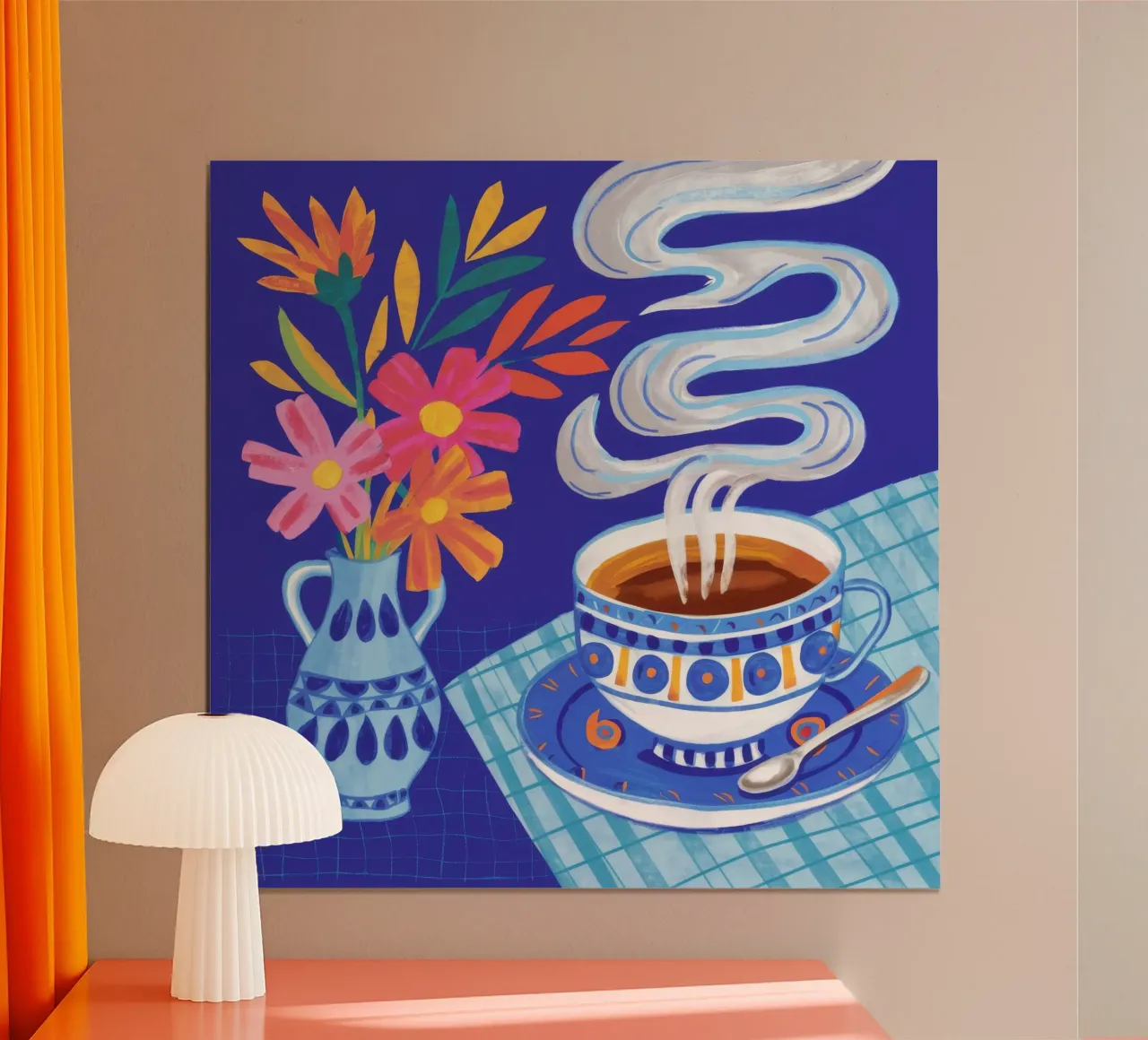 Caffè fumante in fiore carta hahnemühle da Haven Mirage
