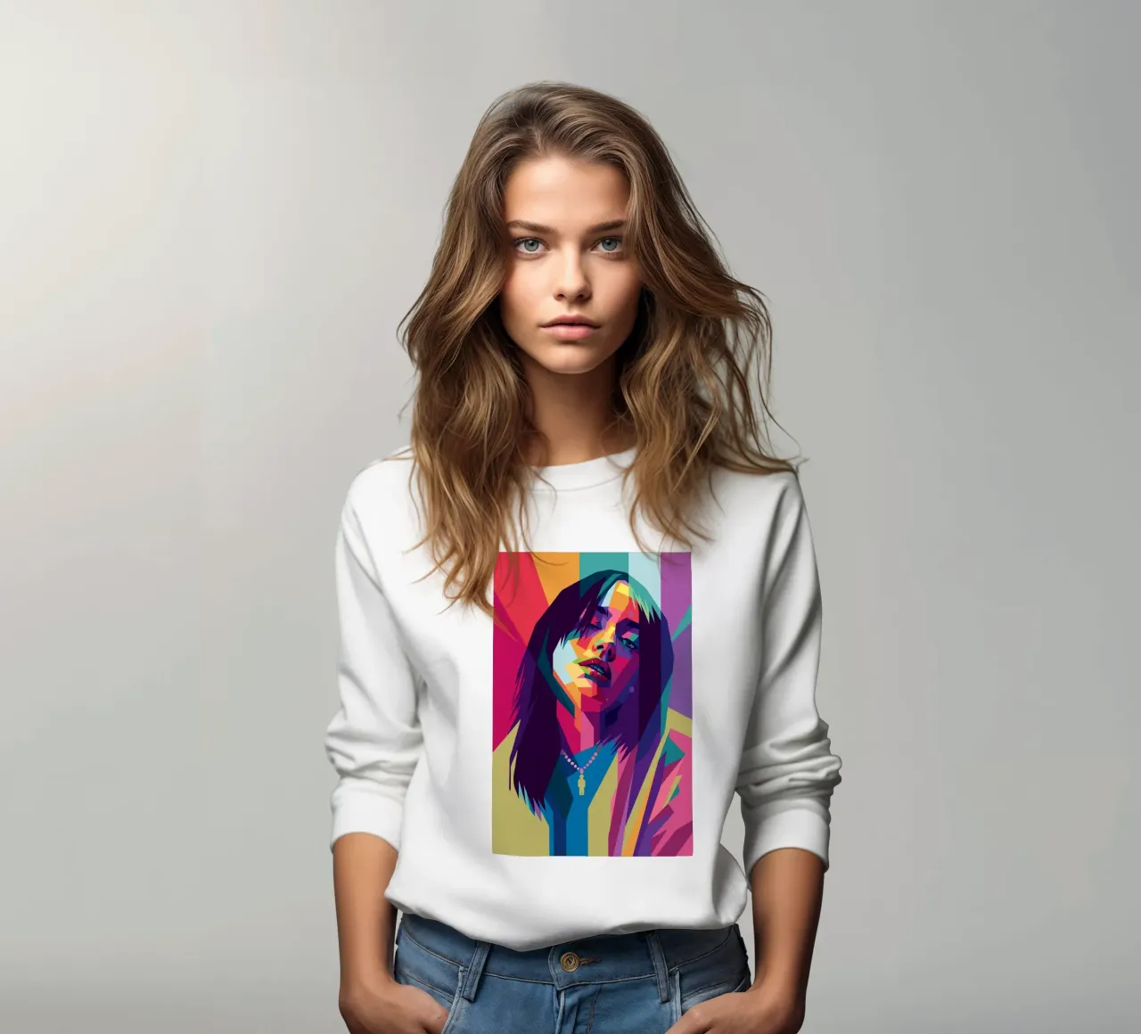 retro pop art wpap felpa da aiswa