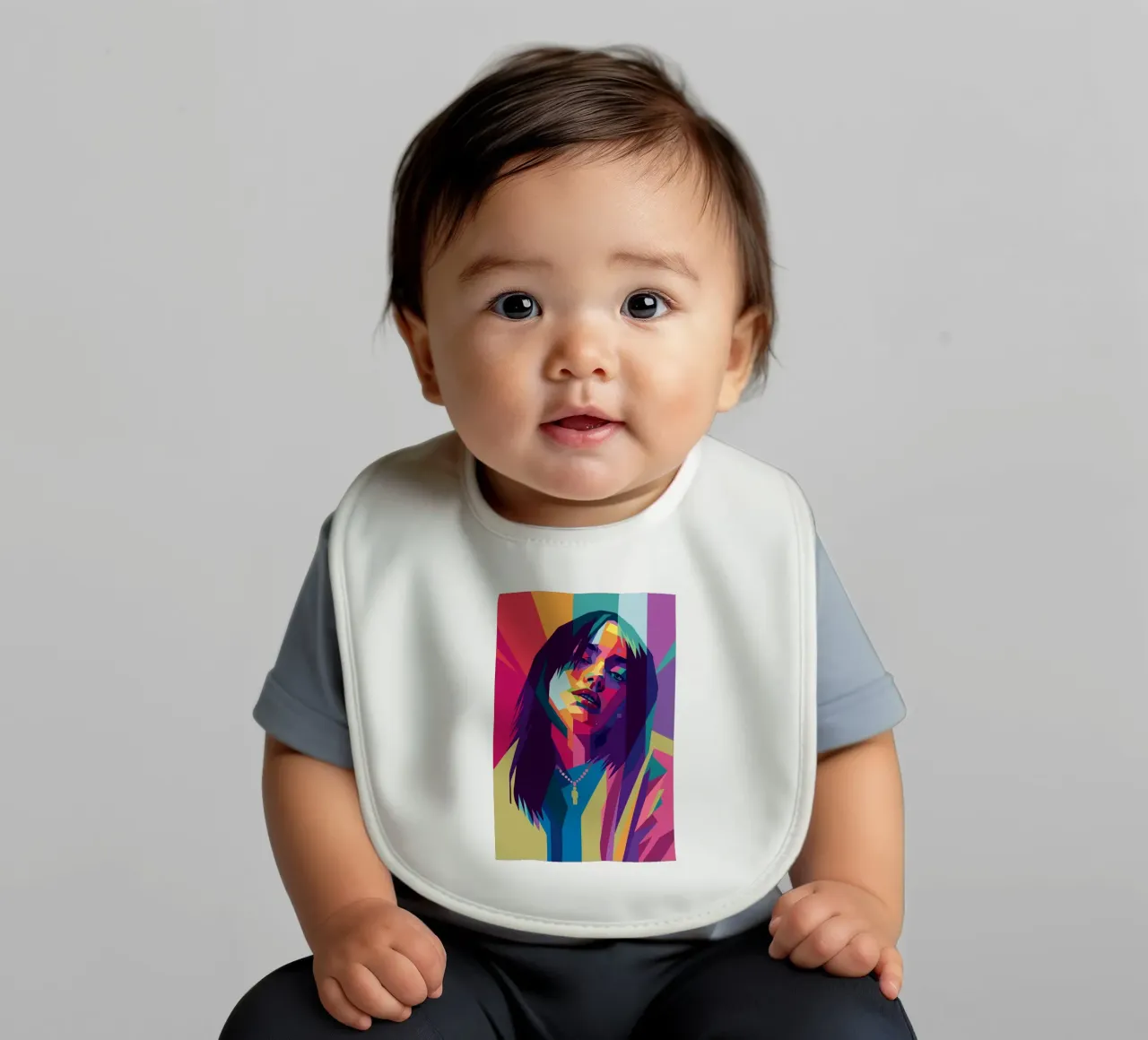 retro pop art wpap bavaglino da aiswa