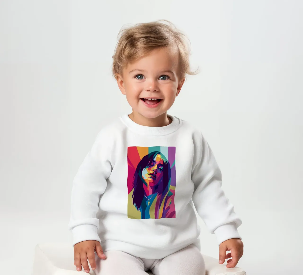 retro pop art wpap baby sweatshirt by aiswa