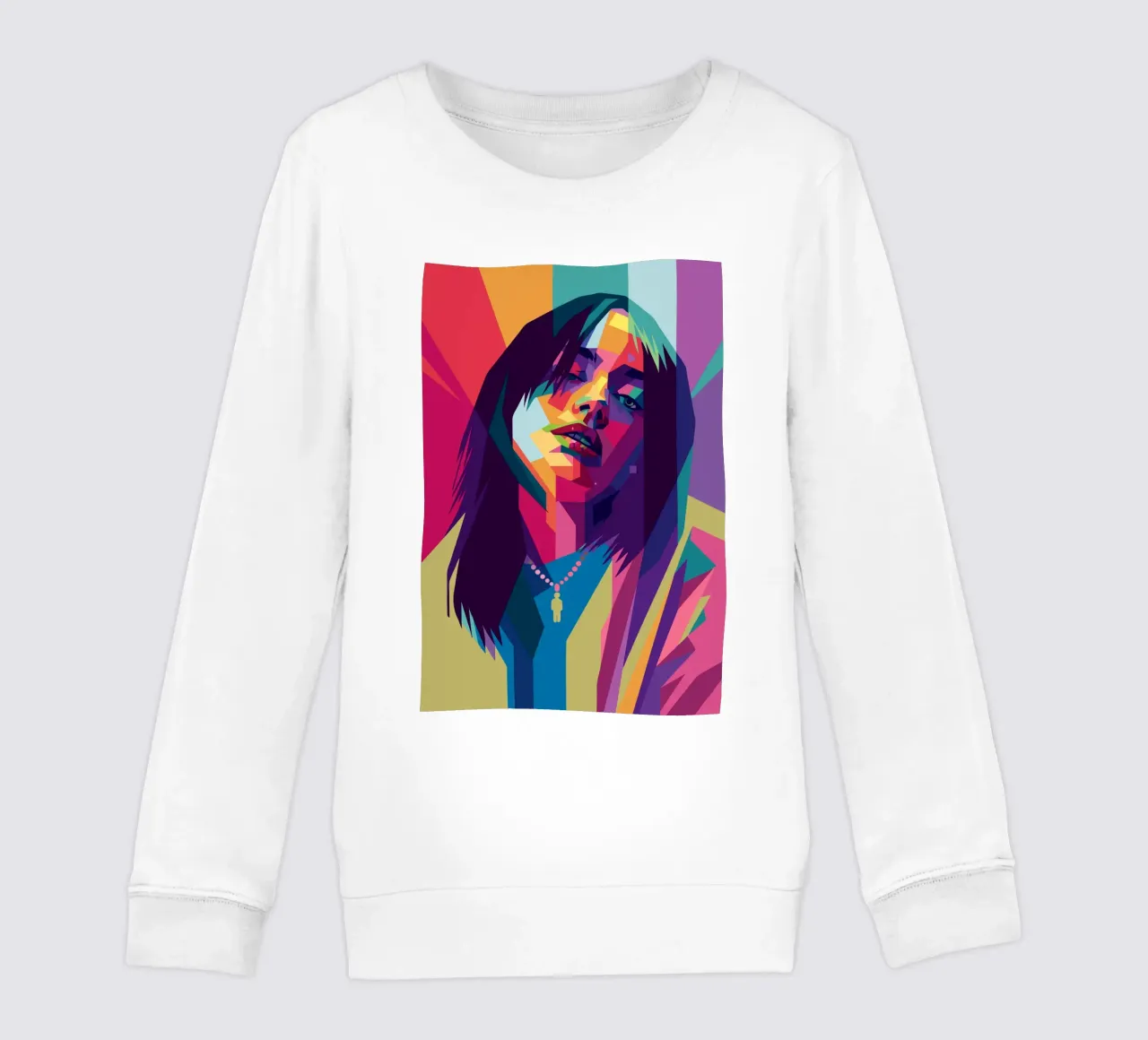 retro pop art wpap kids sweatshirt by aiswa