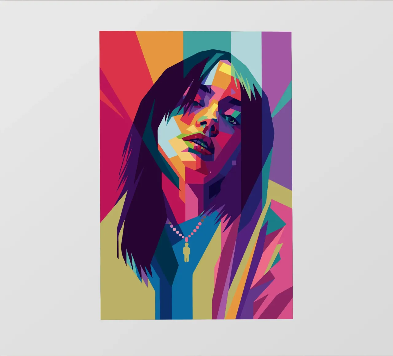 retro pop art wpap pellicola backlit da aiswa