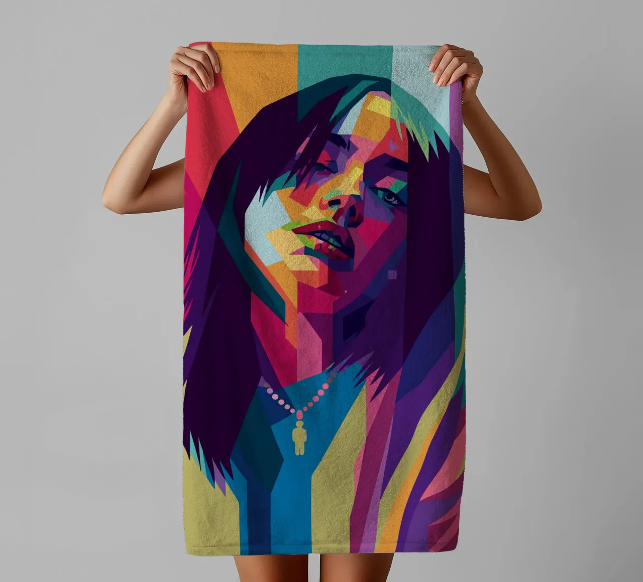 arte pop retro wpap toalla de baño de aiswa