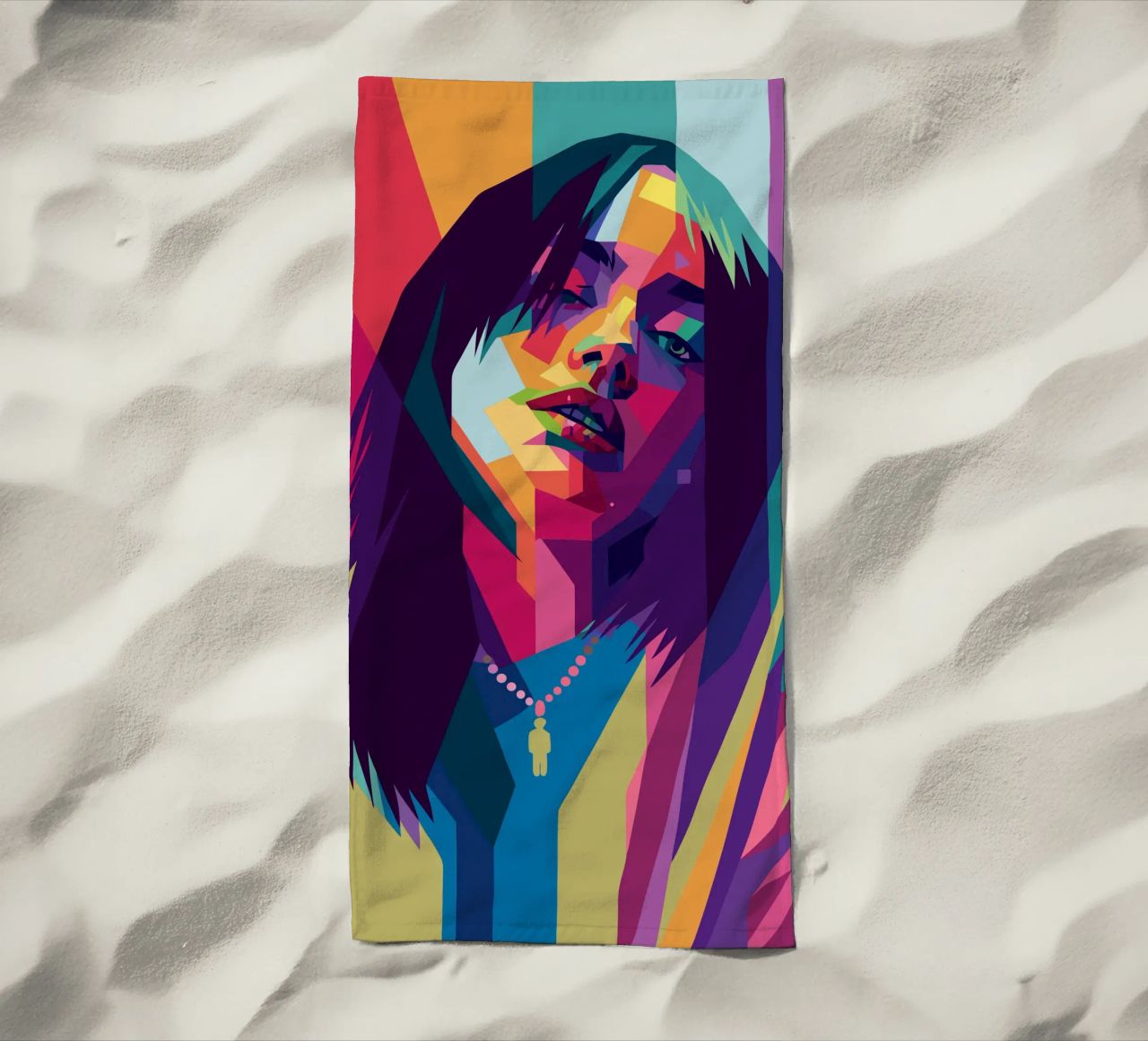 retro pop art wpap telo mare da aiswa