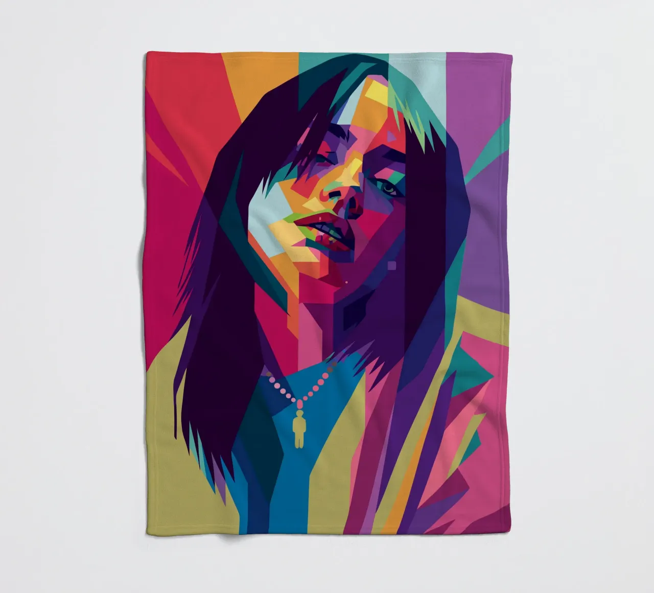 retro pop art wpap coperta in pile da aiswa