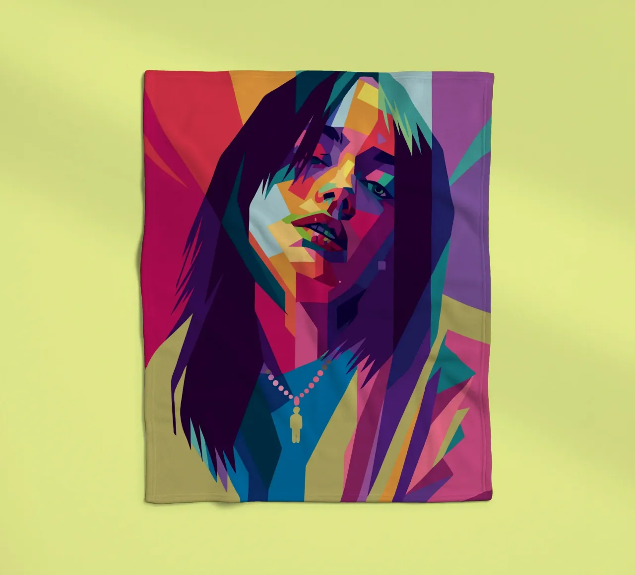 retro pop art wpap coperta in pile da aiswa